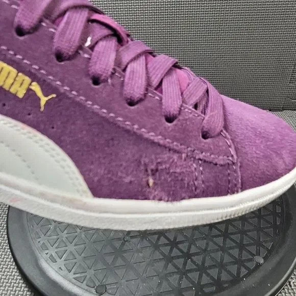 Womens Sz 6 Purple Puma Vikky Soft Foam Suede Sneakers - Picture 2 of 9